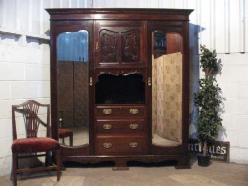 Quality Antique Victorian  Mahogany Princess Wardrobe Compactum C1890 Wdb4700/18.5