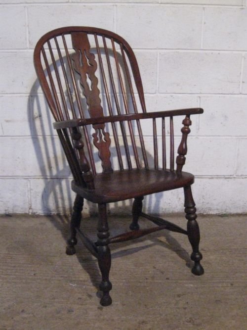 Antique Victorian Oak & Elm Windsor Chair C1850 Wjm4653/19.5