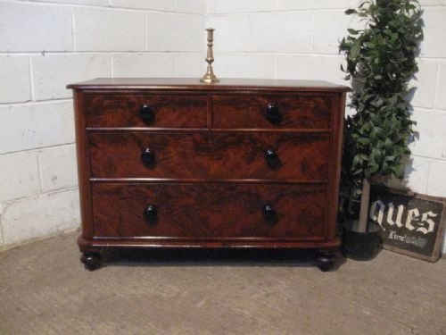 Superb Antique Victorian Small Mahogany Chest of Drawers C1860 Wdb4278/25.5