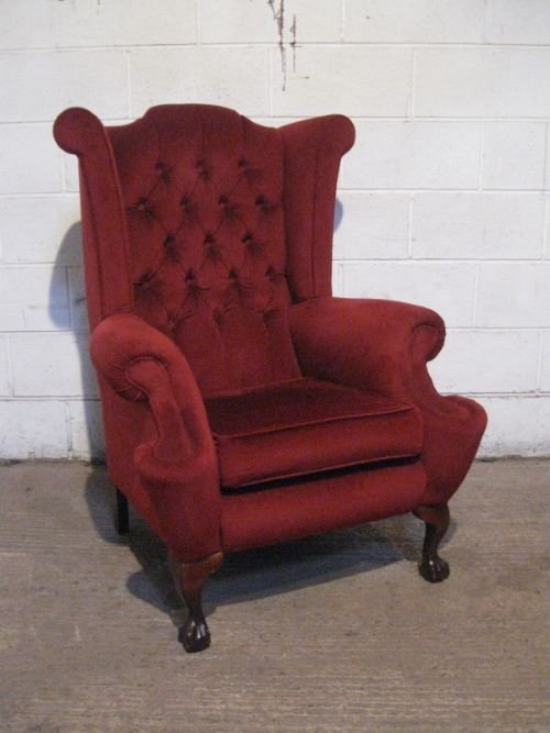 Lovely Antique Edwardian Georgian Revival Wing Armchair C1900 Wdb4623/25.5