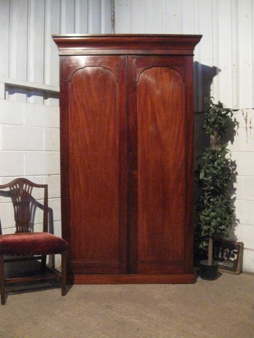 Antique Victorian Mahogany Clothes Linen Press Wardrobe C1860 Wdb230/1.6