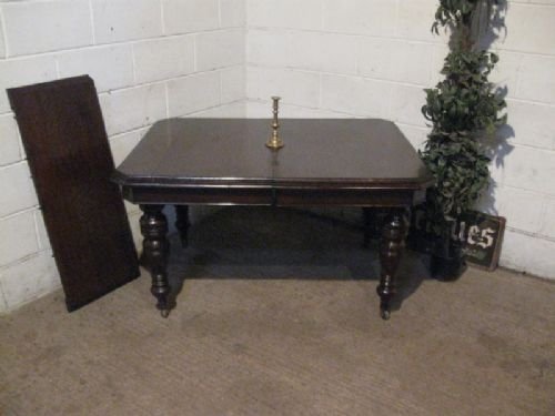 Antique Victorian Oak Extending Wind Out Dining Table Seats Up to Eight People C1880 Wdb180/9.6