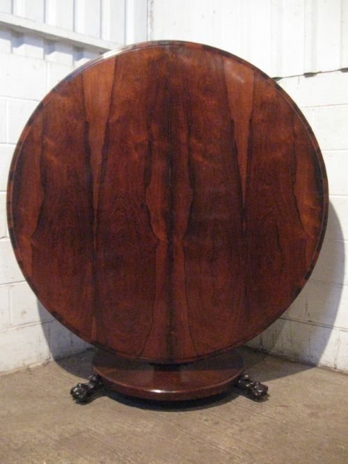 Antique William 1v Rosewood Tilt Top Breakfast Dining Table Seats Eight People C1820 Wdb190/9.6