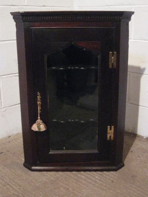 Antique Georgian Mahogany Corner Cabinet C1780 Wdb4852/17.6