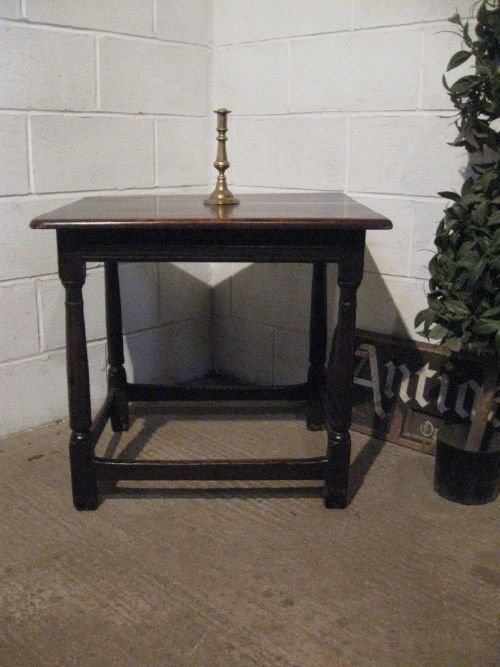 Antique Georgian Country Oak Peg Joined Side Table C1780 Wdb4878/17.6