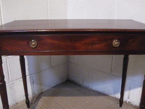 fig 1. QUALITY ANTIQUE REGENCY MAHOGANY SIDE TABLE WRITING DESK C1800 WDB110/22.6