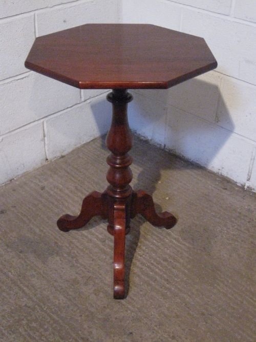 Antique Victorian Mahogany Hexagonal Tripod Table C1860 Wdb4582/22.6