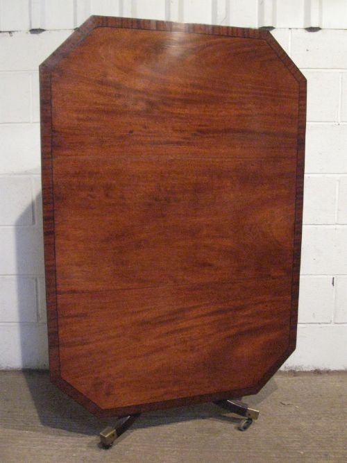 Antique Regency Mahogany Tilt Top Breakfast Dining Table Seats Six People C1800 Wdb120/7.7