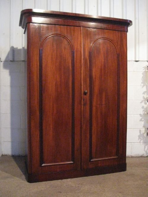 Antique Victorian Mahogany Double Wardrobe C1860 Wdb170/12.7