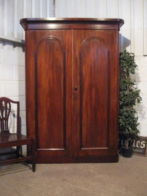 fig 1. ANTIQUE VICTORIAN MAHOGANY DOUBLE WARDROBE C1860 WDB170/12.7