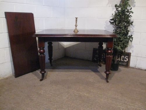 Antique Victorian Mahogany Wind Out Extending Dining Table  Gillows Legs Seats Eight. C1860 Wdb4950/12.7