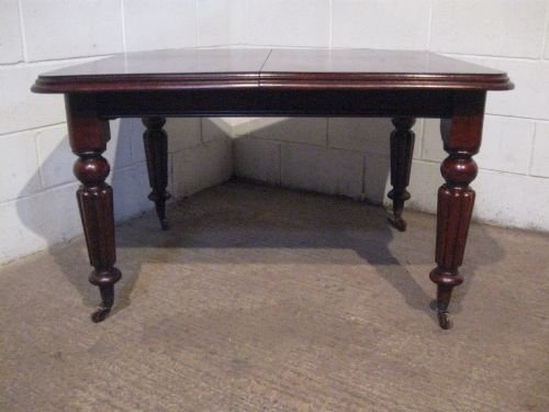 fig 1. ANTIQUE VICTORIAN MAHOGANY WIND OUT EXTENDING DINING TABLE  GILLOWS LEGS SEATS EIGHT. C1860 WDB4950/12.7