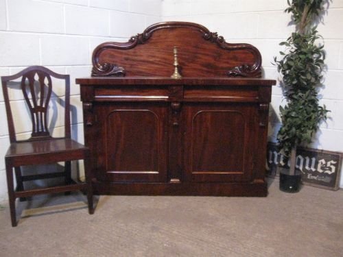 fig 1. ANTIQUE  VICTORIAN MAHOGANY CHIFFONIER SIDEBOARD C1860 WDB4876/12.7