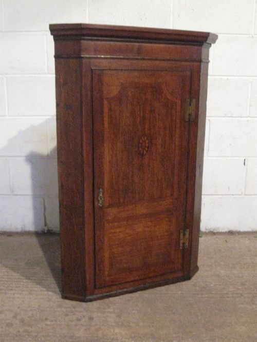 Antique Georgian Oak Corner Cabinet C1780 Wdb4944/27.7