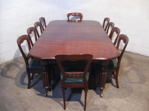 Antique Large Victorian Mahogany Extending Dining Table C.hindley of Oxford St. London C1870 Seats 12 Wdb5000/1.9