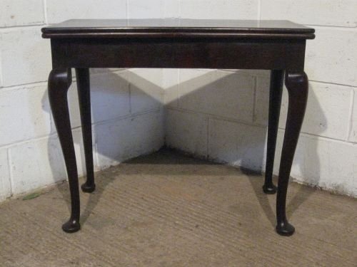 fig 1. ANTIQUE GEORGE 111 CUBAN MAHOGANY FOLD OVER TEA TABLE C1780 WDB4949/1.9