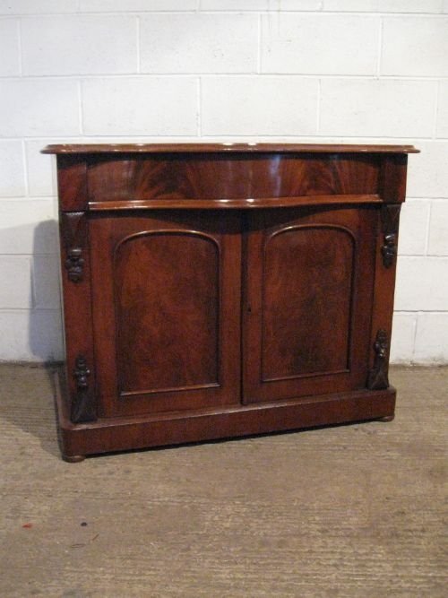 Antique Victorian Serpentine Mahogany Chiffonier Sideboard C1860 Wdb5012/7.9