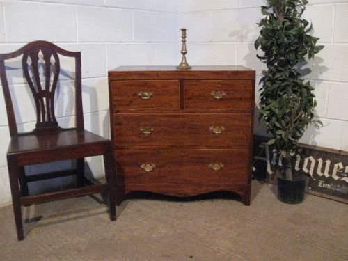 Antique Regency Mahogany Dwarf Chest of Drawers C1800 Wdb4983/7.0