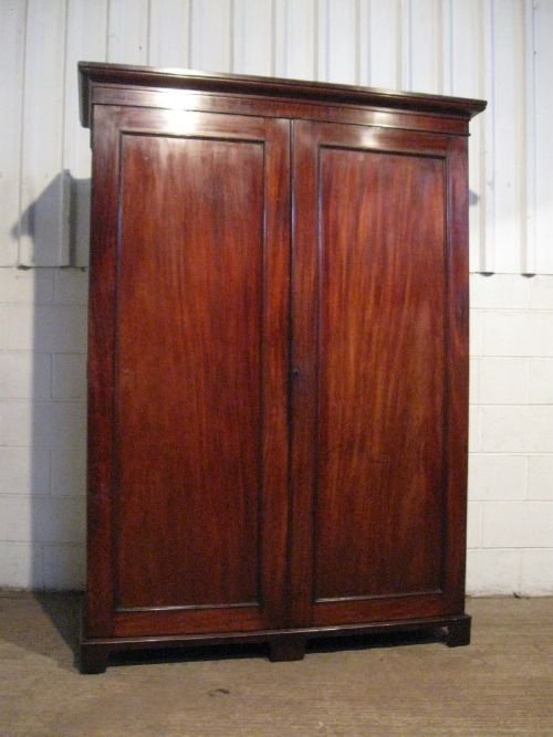 Antique William 1v Mahogany Double Wardrobe C1830 Wdb5997/13.9