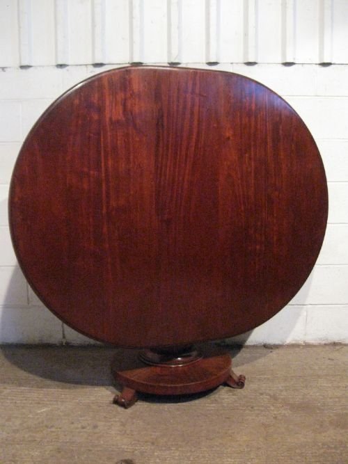 Antique William 1v Mahogany Oval Tilt Top Breakfast Table C1830 Seats Six People Wdb4927/13.9