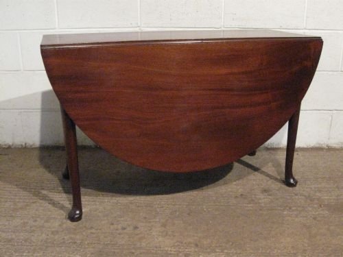 Antique Georgian Mahogany Drop Leaf Gate Leg Dining Table C1780 Seats Six People Wbg4724/13.9