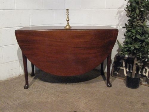 fig 1. ANTIQUE GEORGIAN MAHOGANY DROP LEAF GATE LEG DINING TABLE C1780 SEATS SIX PEOPLE WBG4724/13.9