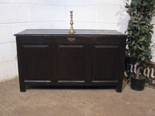 Antique Early Georgian Country Peg Joined Oak Coffer Chest Box C1700 Wdb4628c/13.9
