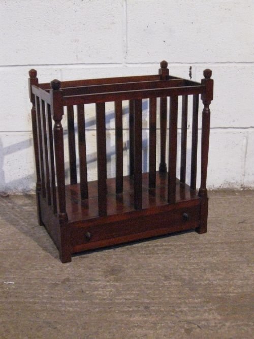 Antique Victorian Mahogany Canterbury Bookcase C1880 Wdb4948/13.9