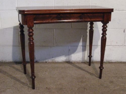 Antique William 1v Mahogany Fold Over Tea Games Table C1820 Wdb6040/20.9