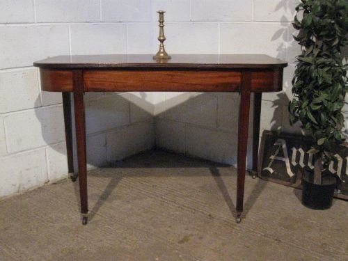 Antique Regency Mahogany 'D' End Side Hall Table C1800 Wdb5998a/20.9