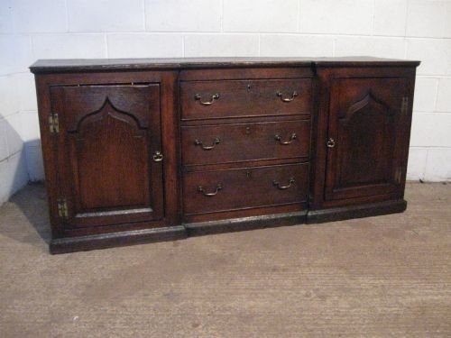 Antique Georgian Joined Oak Sideboard Dresser Base C1740 Wdb6035a/20.9