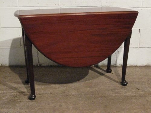 Antique Georgian Mahogany Gate Leg Drop Leaf Dining Table Seats Six People C1780 Wdb4114/27.9