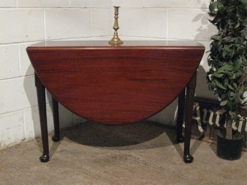 fig 1. ANTIQUE GEORGIAN MAHOGANY GATE LEG DROP LEAF DINING TABLE SEATS SIX PEOPLE C1780 WDB4114/27.9