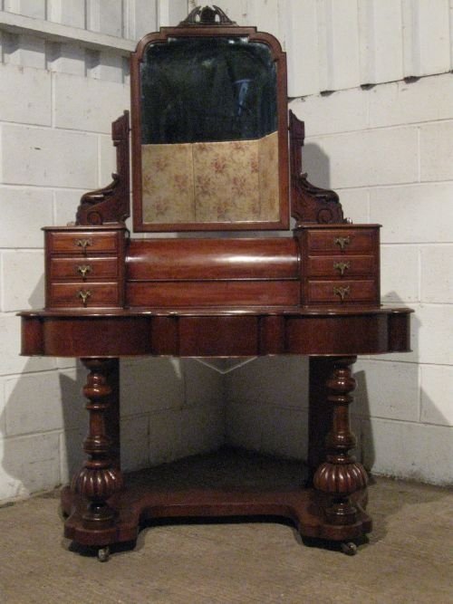Superb Antique Victorian Mahogany Duchesse Dressing Table C1880 Wdb6037/27.9