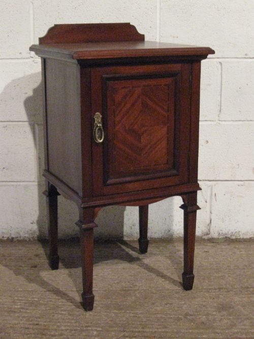 Antique Edwardian Mahogany Bedside Cabinet Pot Cupboard C1900 Wdb6019/27.9