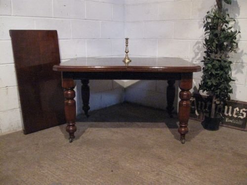 Antique Victorian Walnut Extending Wind Out Dining Table Seats 6-8 C1880 Wdb6039/6.10