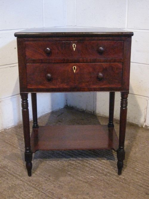 Antique Georgian Regency Mahogany Writing Table Chest Side Table C1800 Wdb6058/6.10