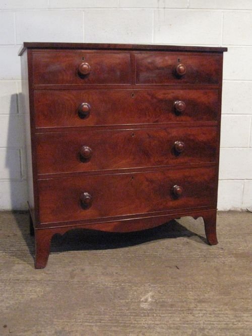 Antique Georgian Regency Mahogany Chest of Drawers C1800 Wdb5995/12.10