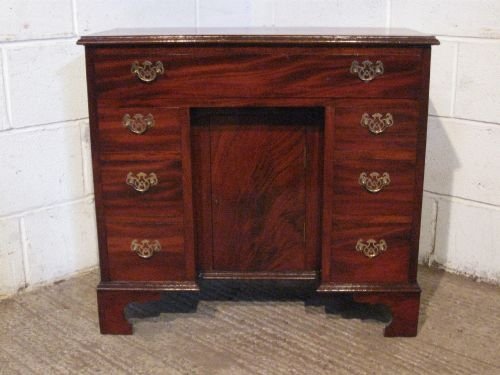 Antique Edwardian Flamed Mahogany Small Writing Desk Georgian Revival C1900 Wdb6066/12.10