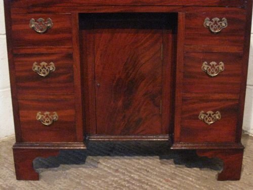 fig 1. ANTIQUE EDWARDIAN FLAMED MAHOGANY SMALL WRITING DESK GEORGIAN REVIVAL C1900 WDB6066/12.10
