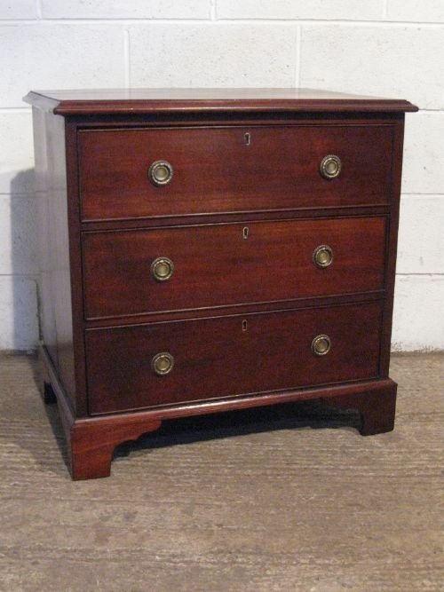 Antique Georgian Regency Mahogany Dwarf Small Chest of Drawers C1800 Wdb6032/12.10