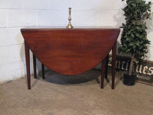 Antique Regency Mahogany Drop Leaf Gate Leg Dining Table C1800 Wdb5987/12.10