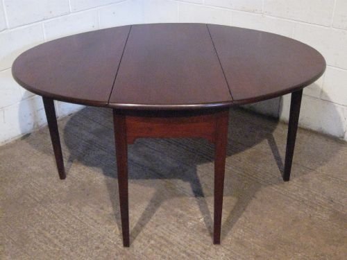 fig 1. ANTIQUE REGENCY MAHOGANY DROP LEAF GATE LEG DINING TABLE C1800 WDB5987/12.10