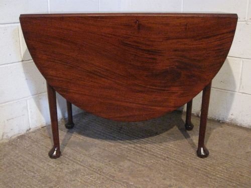 fig 1. ANTIQUE GEORGIAN MAHOGANY DROP LEAF GATE LEG DINING TABLE SEATS SIX C1780 WDB/12.10