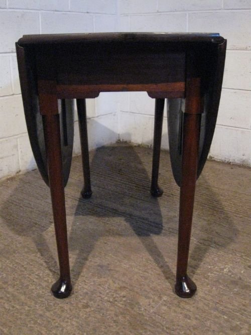 fig 2. ANTIQUE GEORGIAN MAHOGANY DROP LEAF GATE LEG DINING TABLE SEATS SIX C1780 WDB/12.10