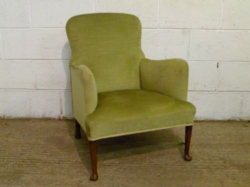 Antique Edwardian Velvet Salon Tub Chair C1900 Wdb6096/19.10