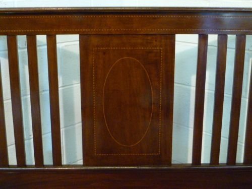 fig 2. ANTIQUE EDWARDIAN MAHOGANY INLAID DOUBLE BED C1900 WDB4823/19.10