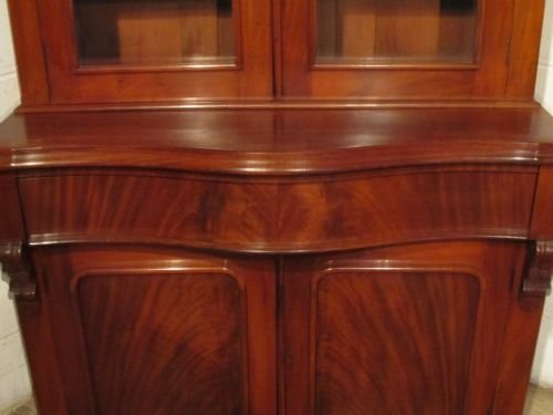 fig 2. ANTIQUE VICTORIAN MAHOGANY LIBRARY BOOKCASE C1880 WDB6105/8.11