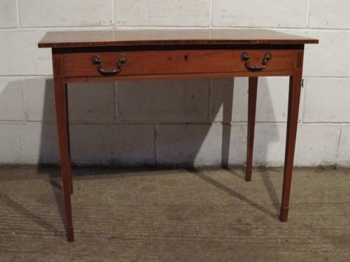 fig 1. ANTIQUE REGENCY MAHOGANY & KINGWOOD SIDE TABLE C1800 WDB6109/8.11