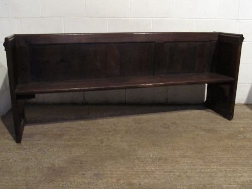 Antique Early Victorian Country  Oak Settle Bench C1850 Wdb60951/8.11